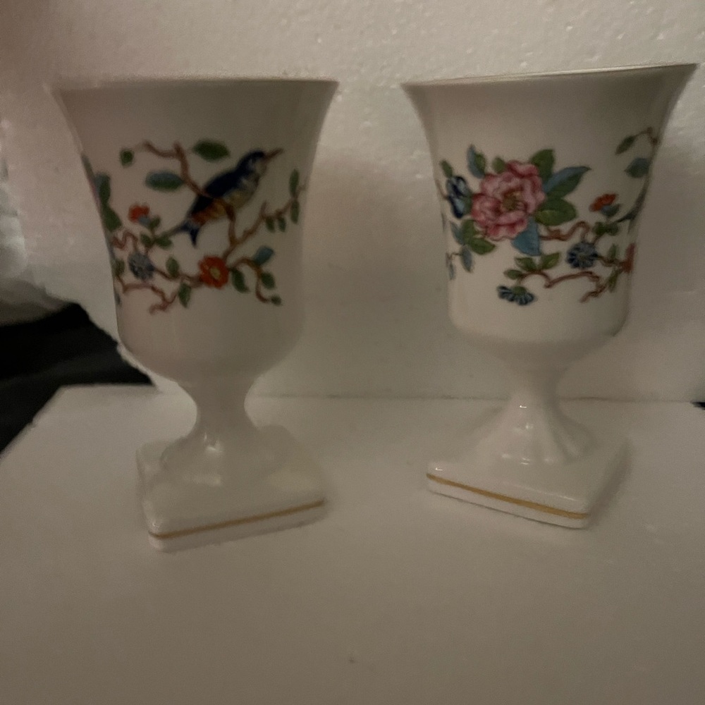 Floral Porcelain Goblets